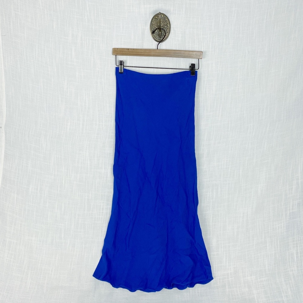 Rebecca Taylor Royal Blue Midi Skirt